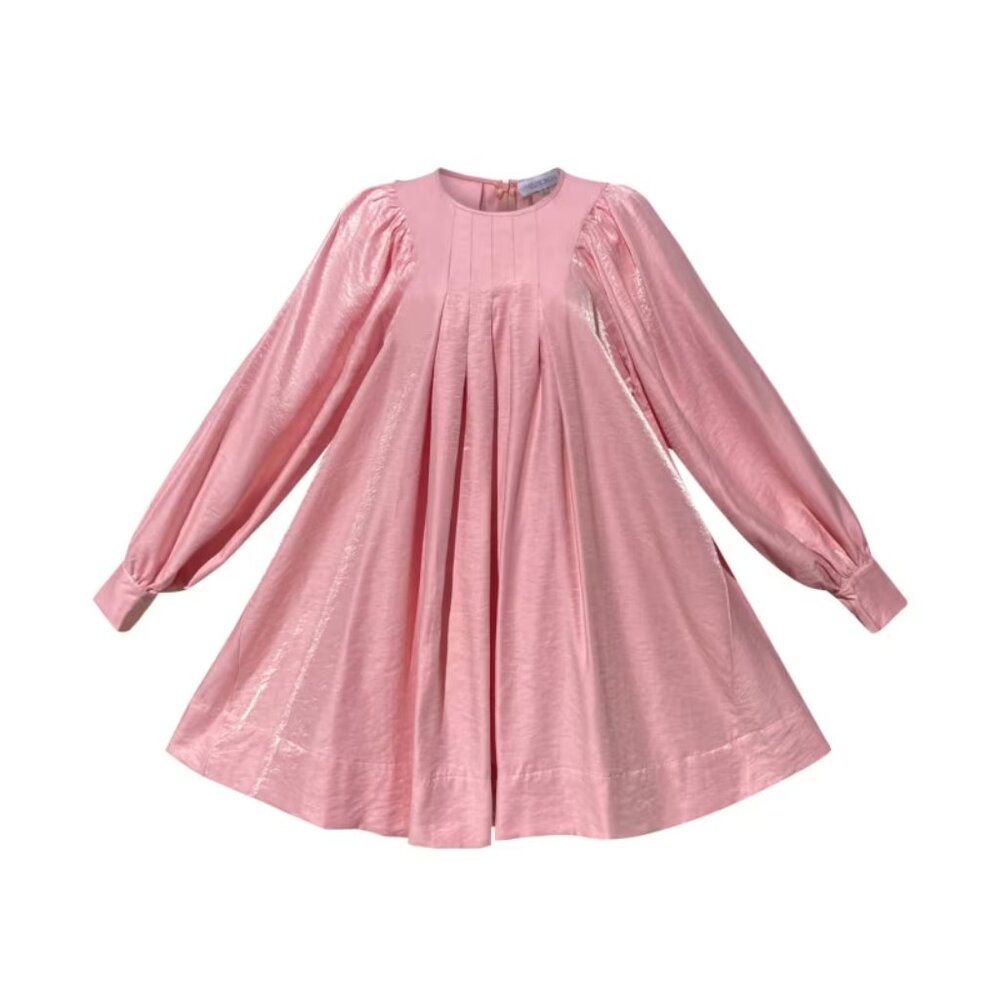 NWT Madeleine Simon Luna Pink Sky Pleated Swing Dress 2XL